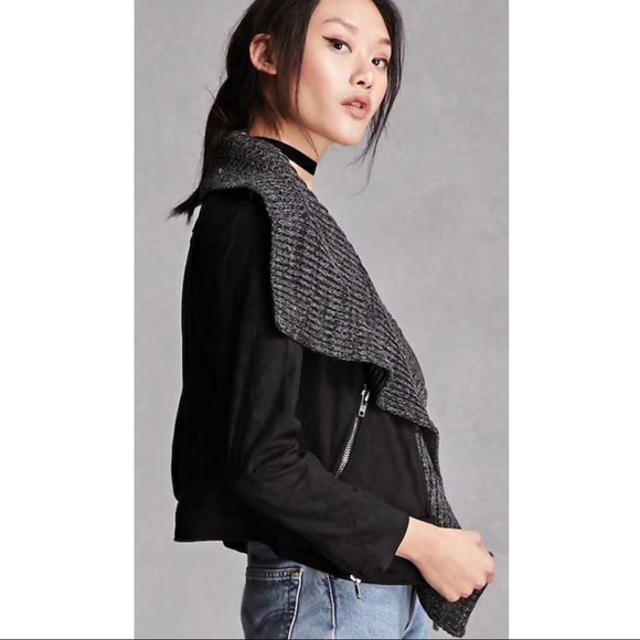 Waterfall Suede Contrast Jacket - Picture 3 of 5